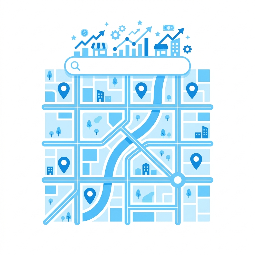 Local SEO Maps Search Graphic