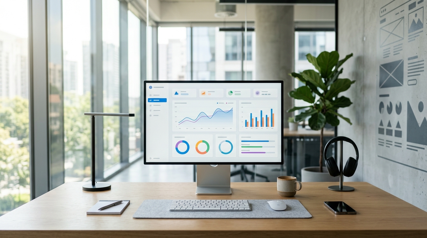 Performance Marketing ROI Chart on Screen